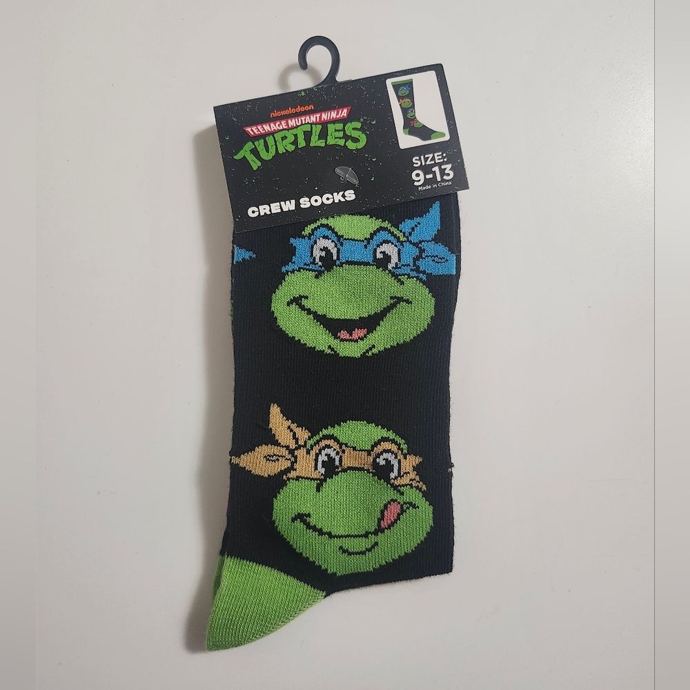 TMNT Mens Novelty Crew Character Socks NWT